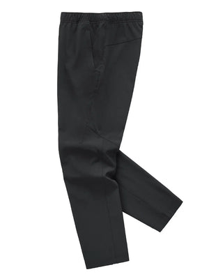 Black men's sweatpants with elastic waist and side pockets.