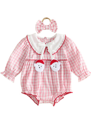 pink bodysuit with thigh-length and tie