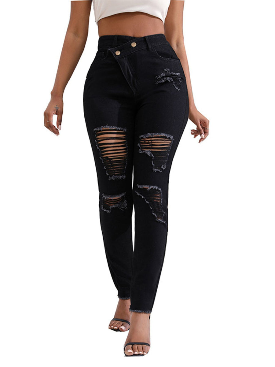 95%cotton,5%spandex Care instructions: Machine wash cold jeans in Light Blue with slim silhouette