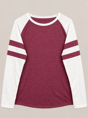 Cerise relaxed t-shirt with round neck