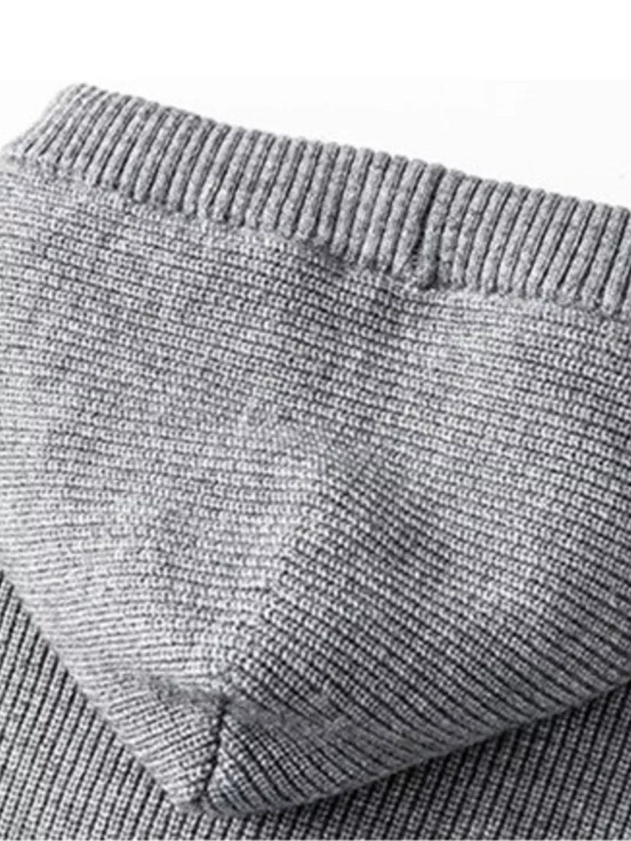 Apricot pullover sweater with ribbed and long sleeve