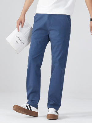 pants in blue featuring pocketed and slim fit