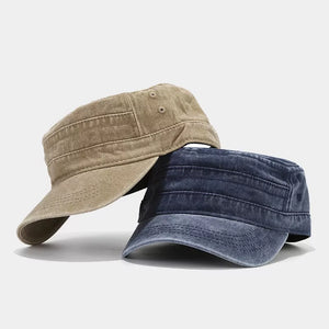 hat in khaki featuring brim and structured fit