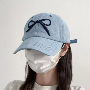 Embroidered Bow Baseball Cap option 5