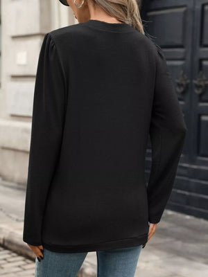 cardigan in White with basic style and hip-length