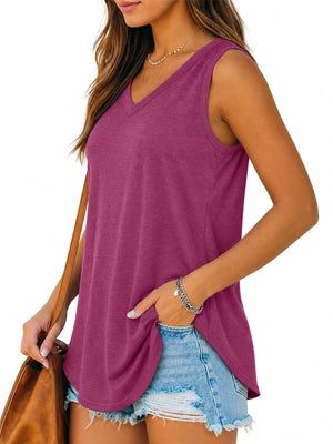 White tank top with stretch and sleeveless