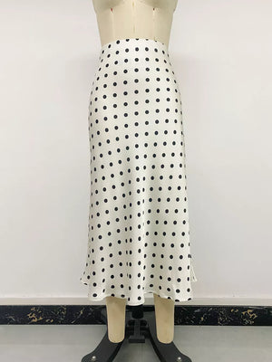 Polka Dot Midi Skirt option 8
