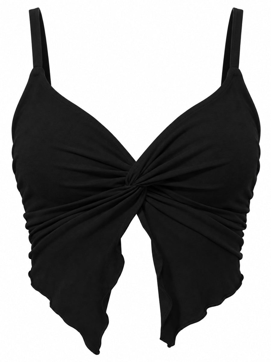 black crop top with cropped and pullover