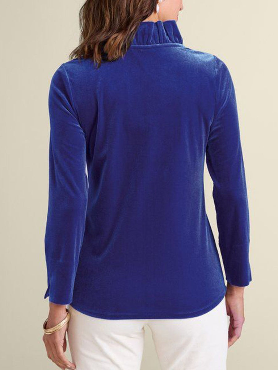 100% polyester Care instructions: Machine wash cold blouse in Dark Green with regular silhouette