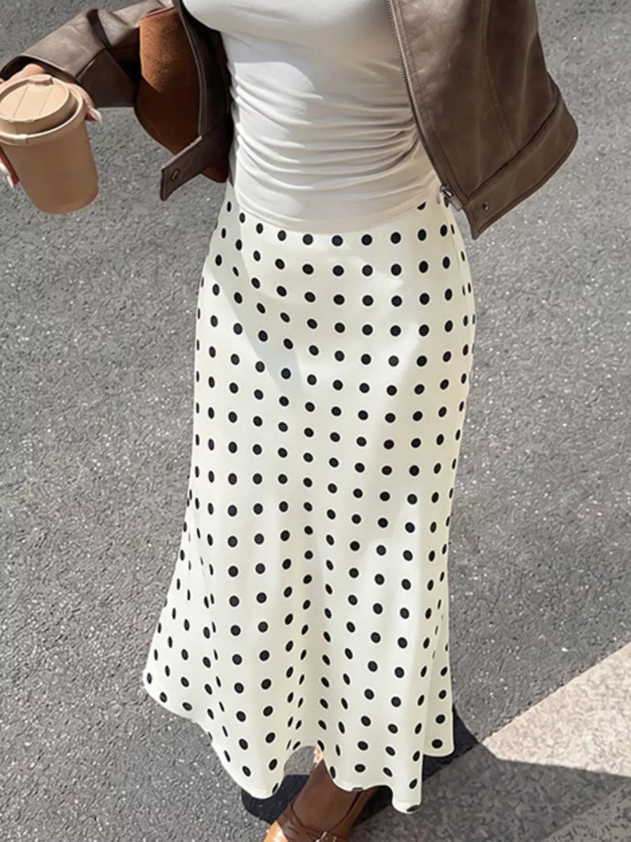 Polka Dot Midi Skirt option 7