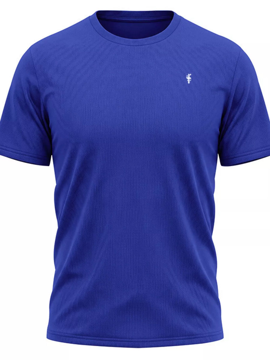 Light Gray Men's Classic Fit Crew Neck T-shirt Plus Size