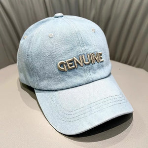 Classic Embroidered Baseball Cap in Dark Blue