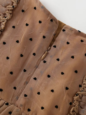 Children's Polka Dot Ruffle Dress option 4