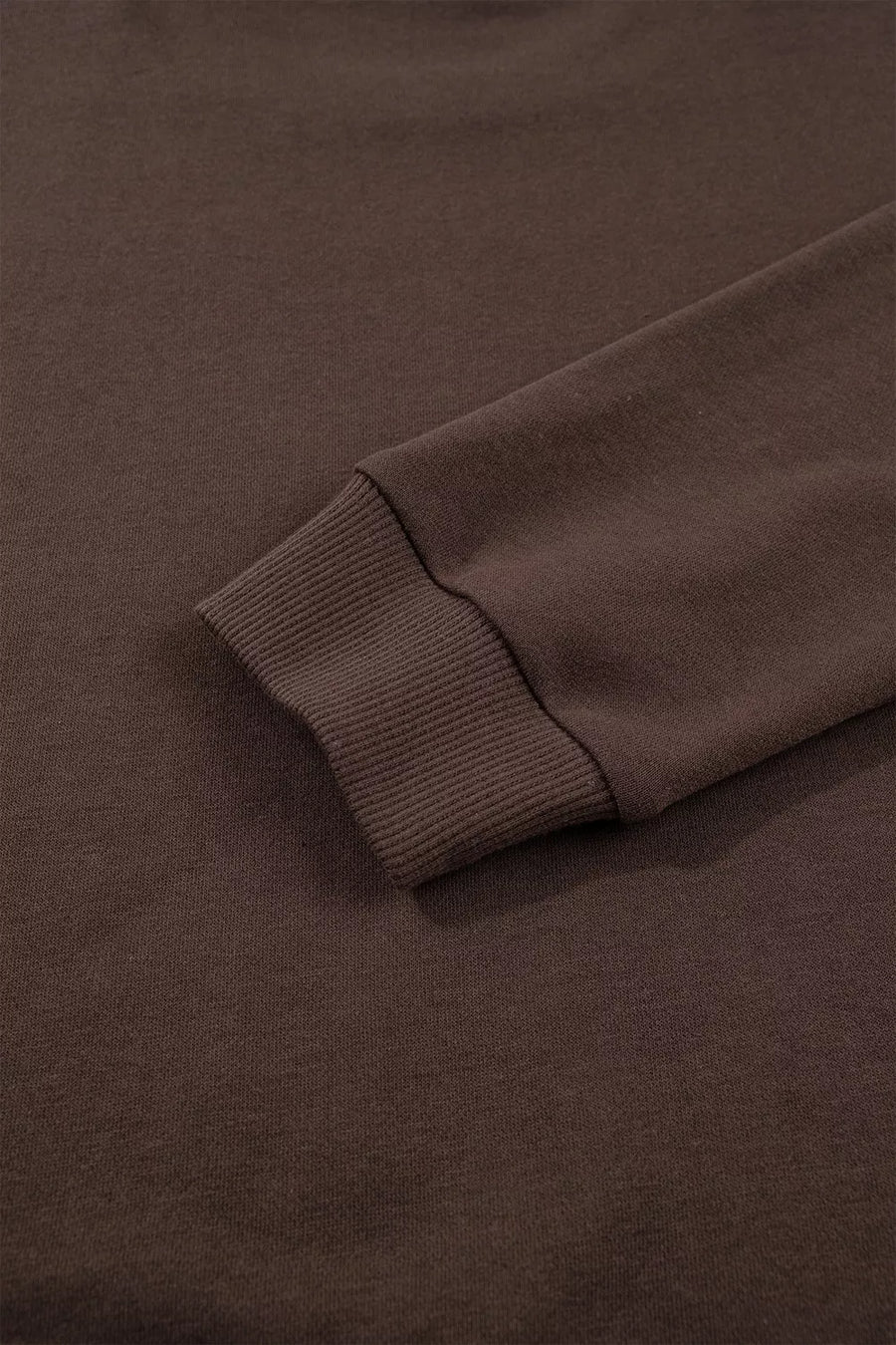 dark brown sweatshirt