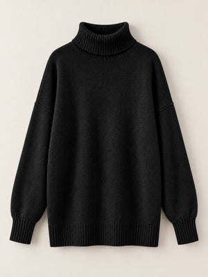 lime green turtleneck sweater