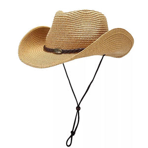 Khaki cowboy hat hat with N/A