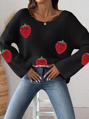 cottagecore pullover sweater in white with off-shoulder
