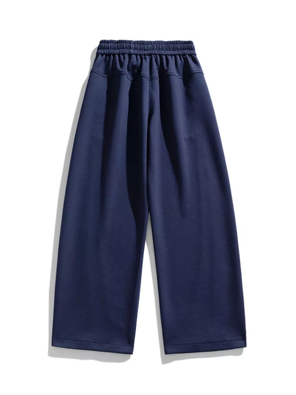 Men's Plus Size Loose Fit Wide Leg Casual Pants in Light Gray