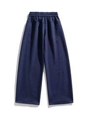 Men's Plus Size Loose Fit Wide Leg Casual Pants in Light Gray