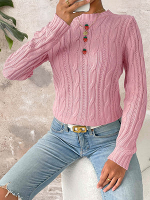 Pink pullover sweater