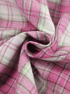 pajama set in pink with long sleeve and hip-length, full-length