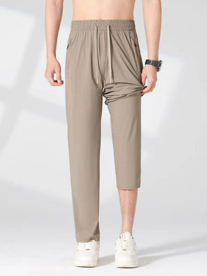 Men's Plus Size Quick-dry Casual Pants in Dark Gray
