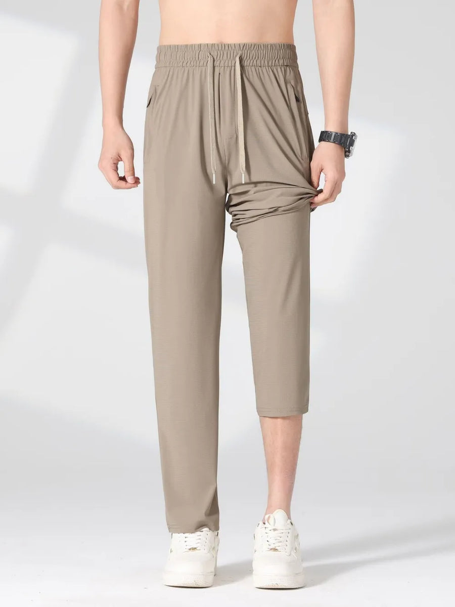 Men's Plus Size Quick-dry Casual Pants in Dark Gray
