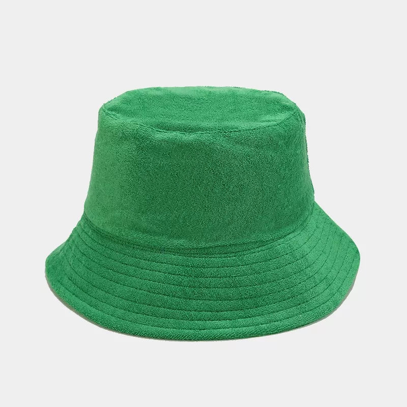 Wide Brim Bucket Hat in Light Purple with wide brim