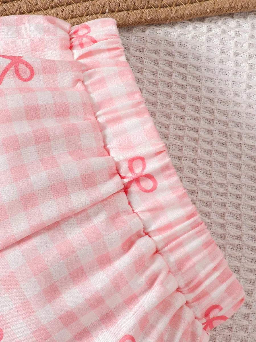 Children's Bow Long Sleeve Top And Pants Set option 5