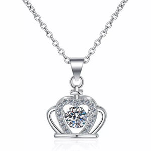 silver necklace with collar-length and clasp
