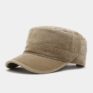 cotton Imported Size &amp hat in Khaki with fitted silhouette