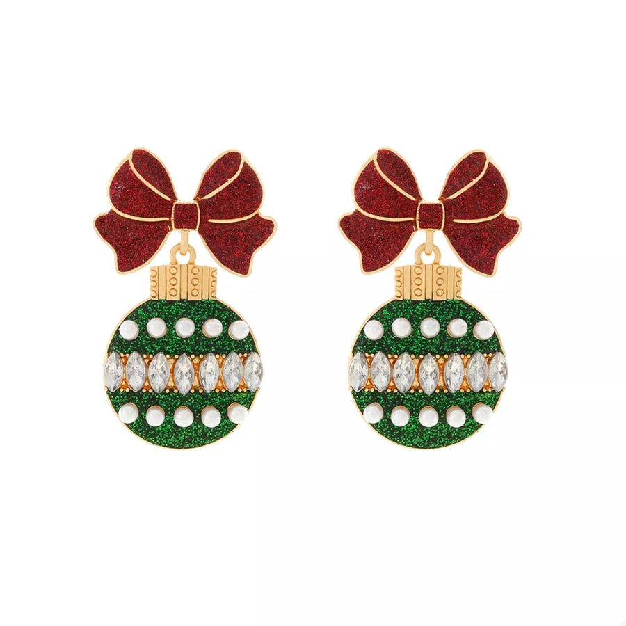 glam earrings in Deep Red with not applicable
