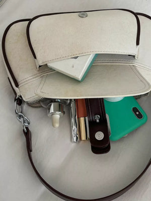 Vintage Buckle Detail Crossbody Bag option 7