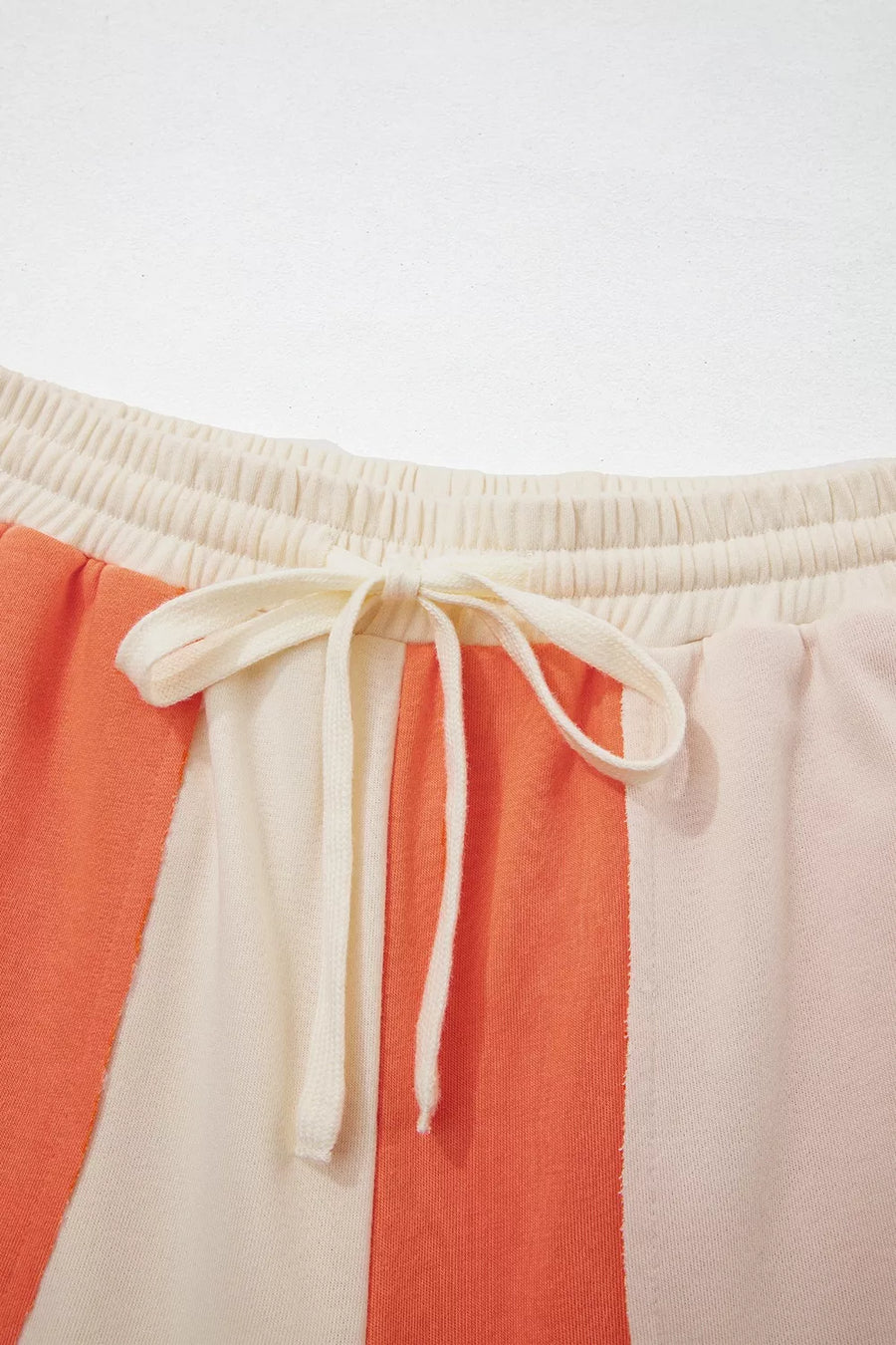 wide-leg pants featuring color-block in rust with 80% polyester, 20% cotton Care instructions: Machine wash cold texture