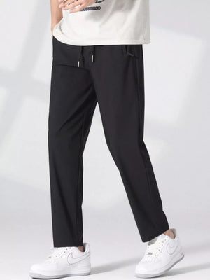 Men's Plus Size Quick-dry Casual Pants in Light Gray