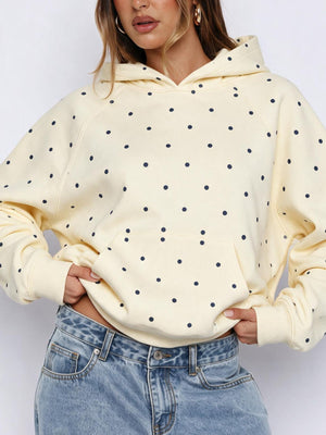 Yellow pullover hoodie with hip-length and pullover
