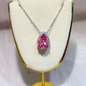 Sterling Silver Moissanite Pendant Necklace option 4