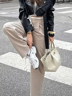 Wide-leg Pants With Drawstring Waist option 5