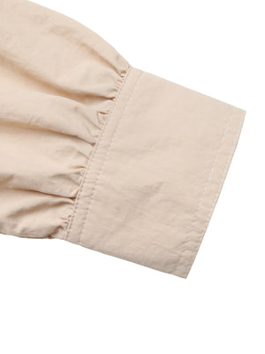 tan relaxed jacket with collared