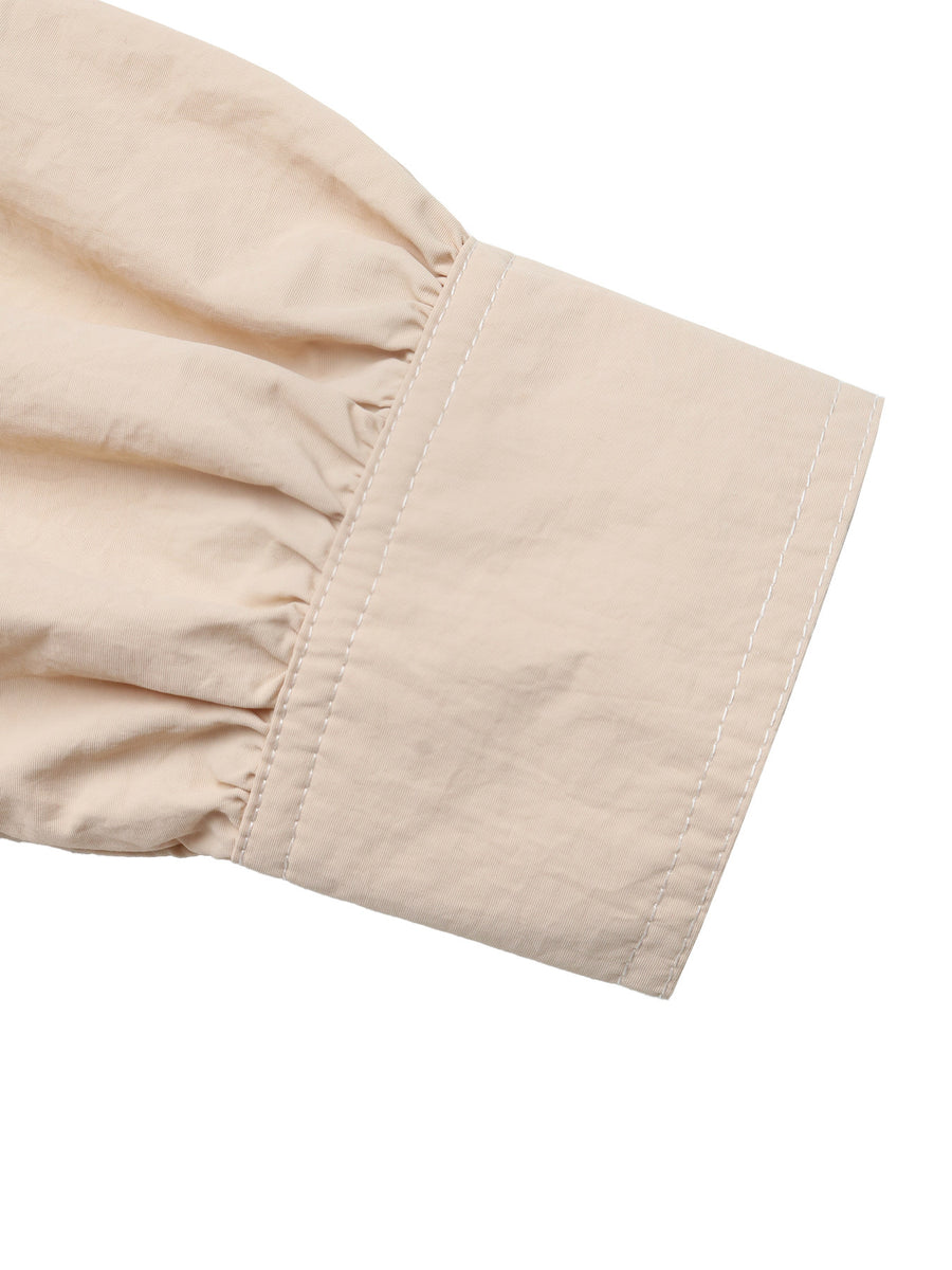 tan relaxed jacket with collared