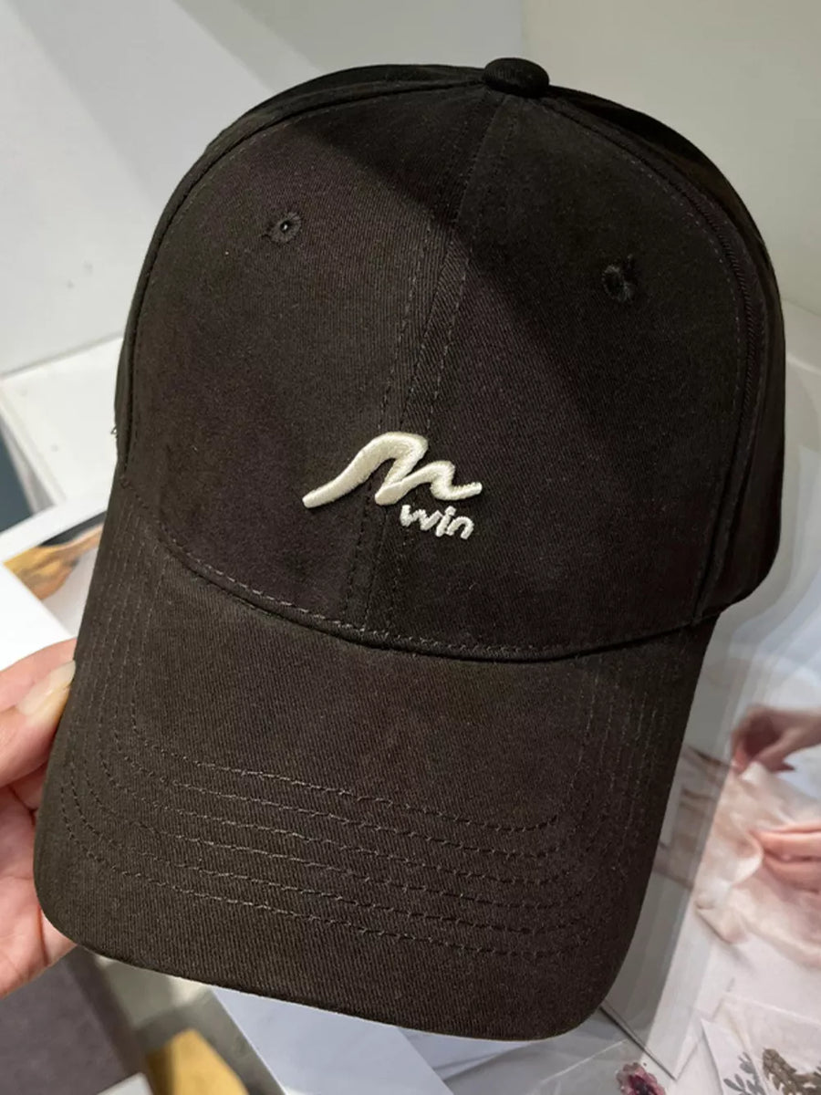 Brown Embroidered Causal Baseball Cap