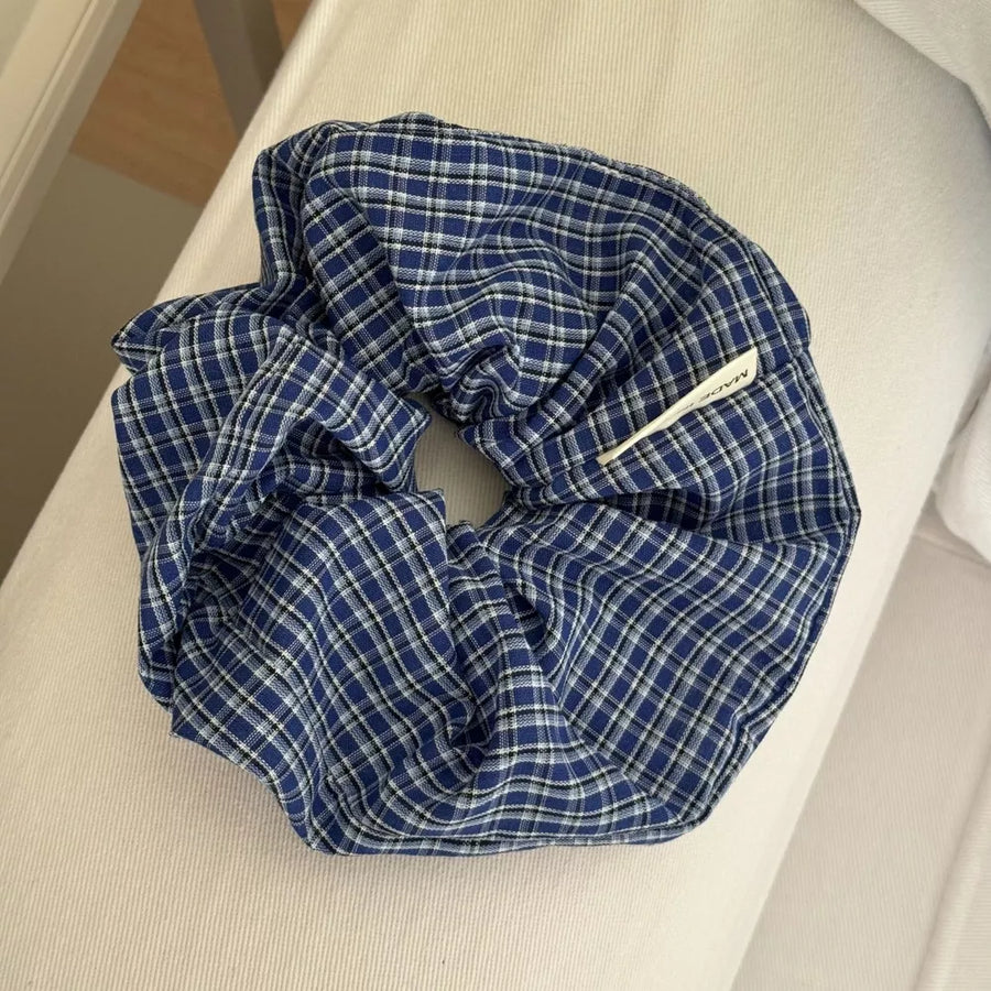 5-piece Light Blue Hair Scrunchies Set in Light Blue with 5-piece set