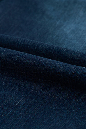 Dark Rough Edge Denim Widecuts