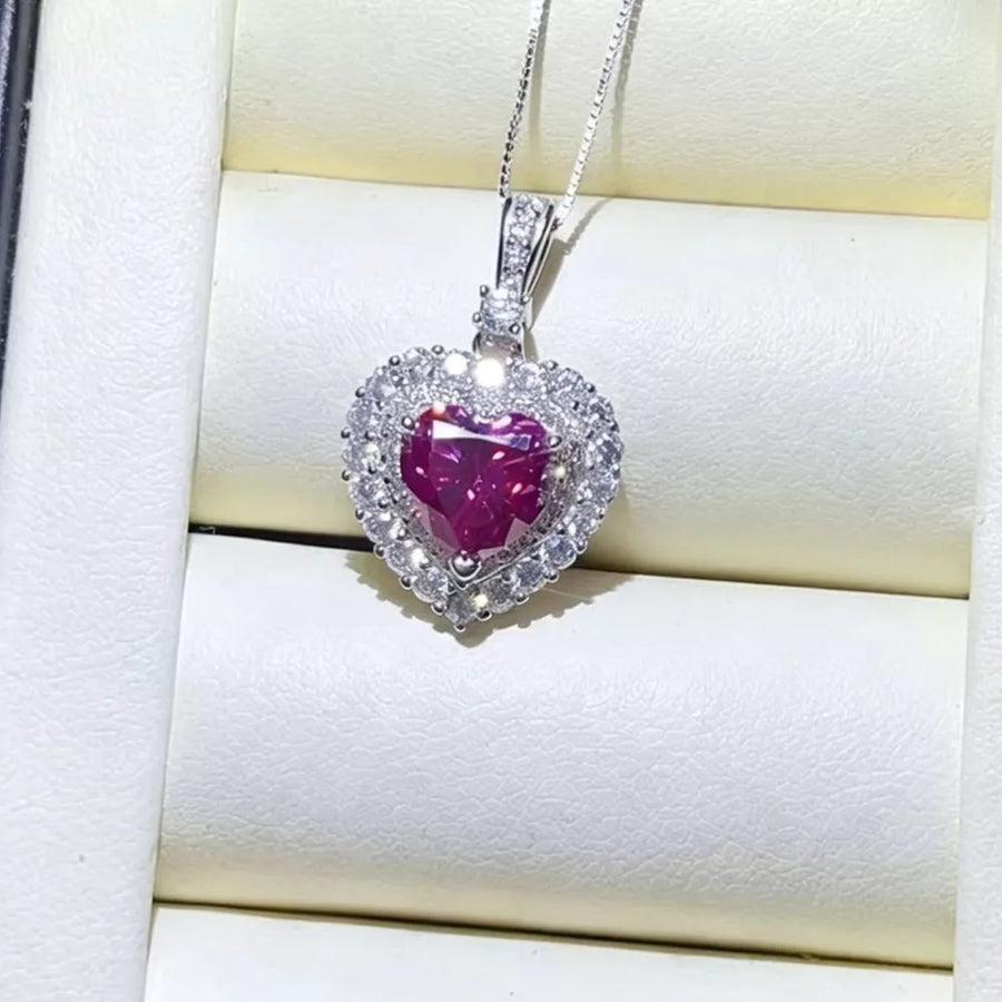 1 Carat 925 Sterling Silver Moissanite Necklace option 3