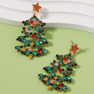 earrings featuring novelty in light green with 18K Gold-Plated, Zinc alloy, Rhinestone Care instructions: Avoid wearing