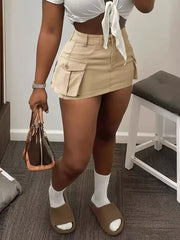 Cargo Pocket Mini Skirt option 10
