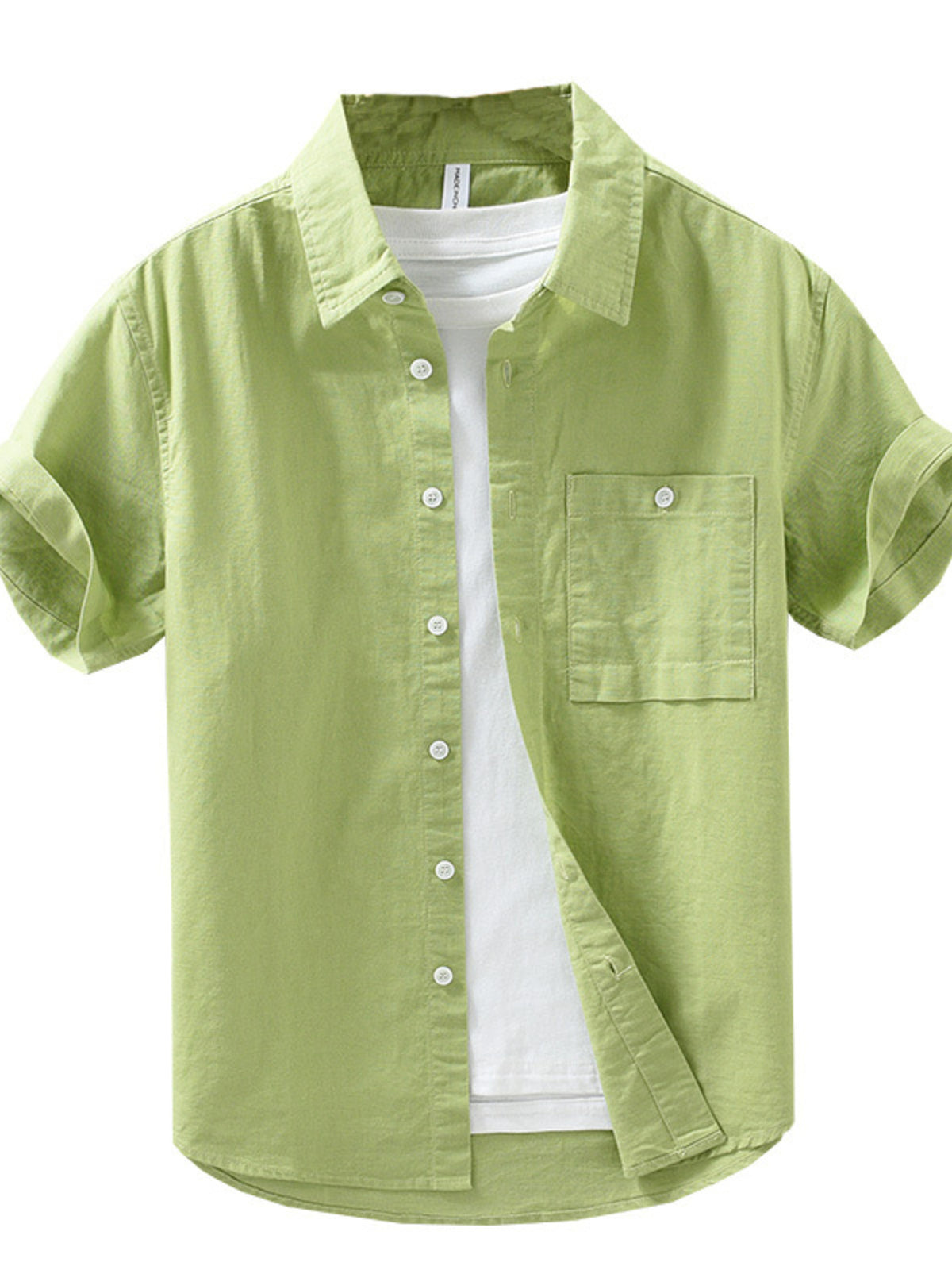 95%cotton,5%spandex Care instructions: Machine wash cold button-down shirt in Sky Blue with regular silhouette