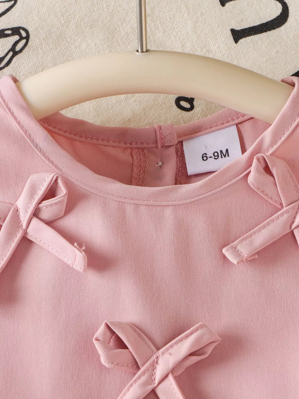 Pink Children's Ruffled Hem Tank And Pants Set