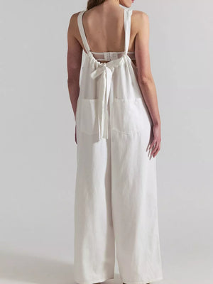 Black jumpsuit with full-length and pullover