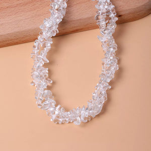 Irregular Glass 18k Gold-plated Choker Necklace option 7
